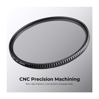 [CLEARANCE] K&F Concept Nano-X Series Polarizing + MC Ultraviolet (MCUV + CPL) Optical Lens Filter Kit  Waterproof HD MRC 28-Layer Nano-Coated with Metal Lens Cap & Pouch for Camera Lens | 49mm, 52mm