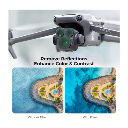 [CLEARANCE] K&F Concept Nano-X Series DJI Mavic 3 Pro Neutral Density + Polarizing (CPL + ND8 + ND16) Optical Lens Filter Waterproof UHD MRC 28-Layer Nano-Coated | Aerial Drone Lens Filter
