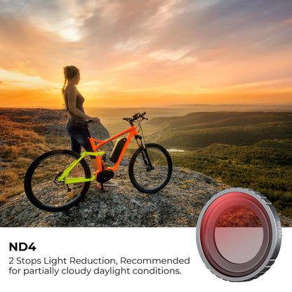 [CLEARANCE] K&F Concept Nano-X Series Optical Glass Lens Filter Kit for Insta360 GO 3 Action Camera, Aluminum Frame & Multi-Layer Protection Coating UV + CPL + ND4 / ND8 + ND16 + ND32 + ND64 - Neutral Density Circular Polarizer Ultraviolet Filters