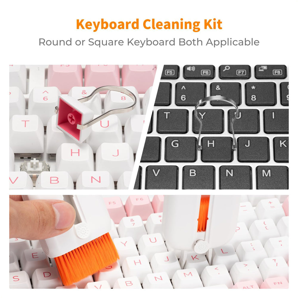 K&F Concept 25-in-1 Portable Cleaning Tool Kit with Compact Storage Design for Cameras, Lenses, Keyboards, Laptop, Computers, Monitors, Smartphones, Tablets, Headphones, Earbuds, Earphones, Electronics, and Mobile Devices