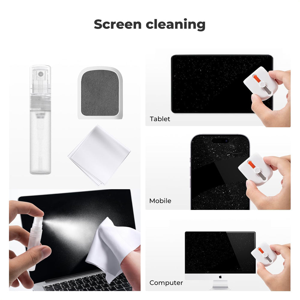 K&F Concept 25-in-1 Portable Cleaning Tool Kit with Compact Storage Design for Cameras, Lenses, Keyboards, Laptop, Computers, Monitors, Smartphones, Tablets, Headphones, Earbuds, Earphones, Electronics, and Mobile Devices