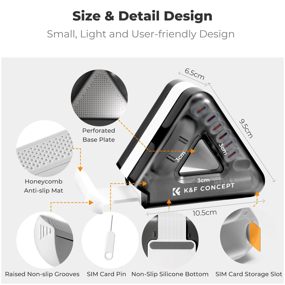 K&F Concept 25-in-1 Portable Cleaning Tool Kit with Compact Storage Design for Cameras, Lenses, Keyboards, Laptop, Computers, Monitors, Smartphones, Tablets, Headphones, Earbuds, Earphones, Electronics, and Mobile Devices