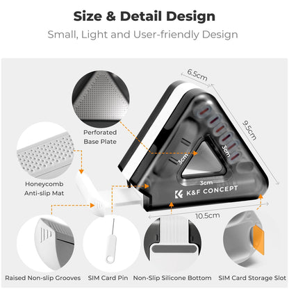 K&F Concept 25-in-1 Portable Cleaning Tool Kit with Compact Storage Design for Cameras, Lenses, Keyboards, Laptop, Computers, Monitors, Smartphones, Tablets, Headphones, Earbuds, Earphones, Electronics, and Mobile Devices