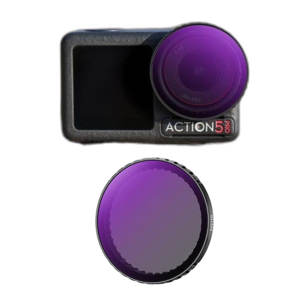 K&F Concept Nano-X Series 2-in-1 Hybrid ND2-32 / ND8 / ND16 / ND32 / ND64 / ND256 / ND1000 / ND32-512 + CPL Neutral Density Circular Polarizing Lens Filter Kit for DJI Osmo Action 3, 4 & 5 Pro, Anti-Glare Multi-Layer Coated AGC Glass