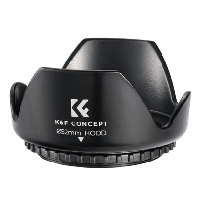 K&F Concept 52mm 58mm 67mm Threaded Screw-in (Tulip Flower) Universal Lens Hood for Select Nikon Canon Sony DSLR Mirrorless Camera Lenses