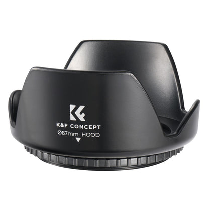K&F Concept 52mm 58mm 67mm Threaded Screw-in (Tulip Flower) Universal Lens Hood for Select Nikon Canon Sony DSLR Mirrorless Camera Lenses