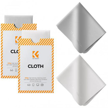 K&F Concept 15x18cm Premium Microfiber Cleaning Cloth with 200 GSM Ultra Soft High-Density Material for Cameras, Lenses, Tablets, Smartphones & Accessories