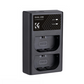 K&F Concept LP-E6 / LP-E6N / LP-E6NH (3 / 2-Pack) 2250mAh Rechargeable Camera Battery Replacement and Triple / Dual Slot Charger Display Kit with USB Type-C / Micro B Input Fast Charging Ports for Selected Canon Digital Cameras