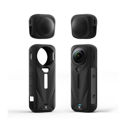 K&F Concept Protective Camera Case for Insta360 X5 w/ Full Access to Buttons & Ports, Quick Release