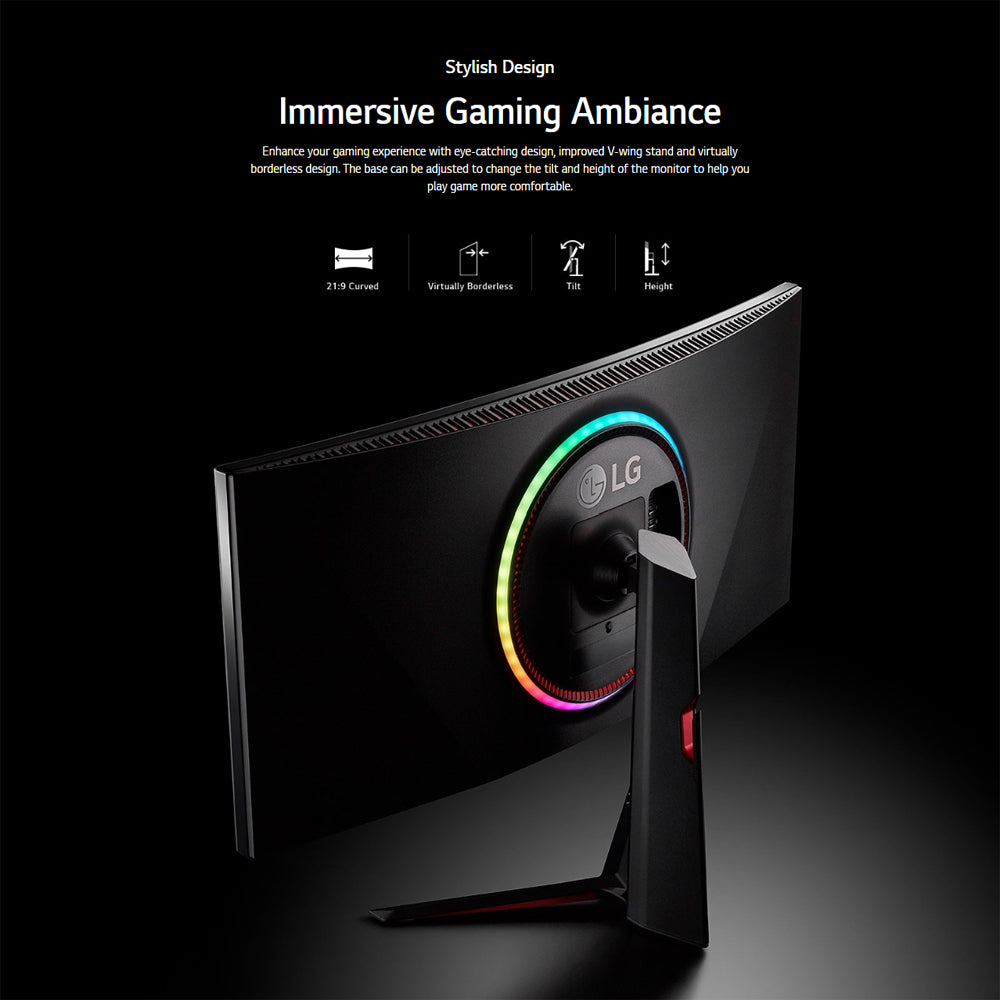34 UltraGear™ 21:9 Curved WQHD Nano IPS 1ms 144Hz HDR Gaming Monitor with  G-SYNC® Compatibility