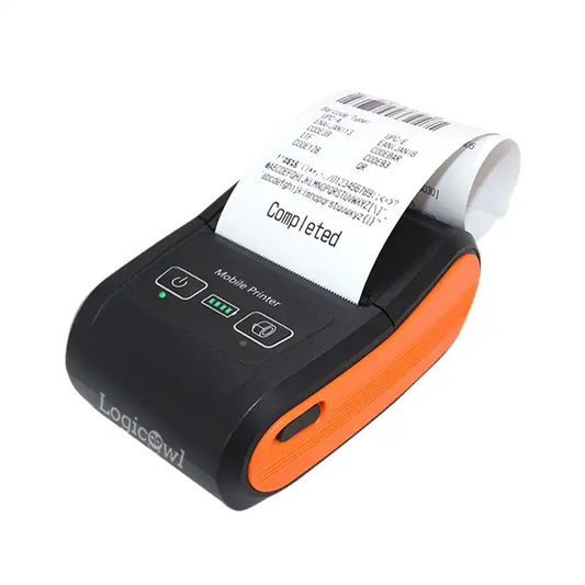 LogicOwl OJ-H22 Portable Thermal Bluetooth Receipt Printer with Built-In Paper Cutter, and Wireless and USB-C Connectivity