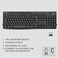 Logitech MK370 Wireless Keyboard and Optical Mouse Combo For Business with Full Sized 112 Key Layout,  Programmable Shortcut and Function Keys, and Logi Bolt and Bluetooth Connectivty for PC and Laptop Computers - Graphite