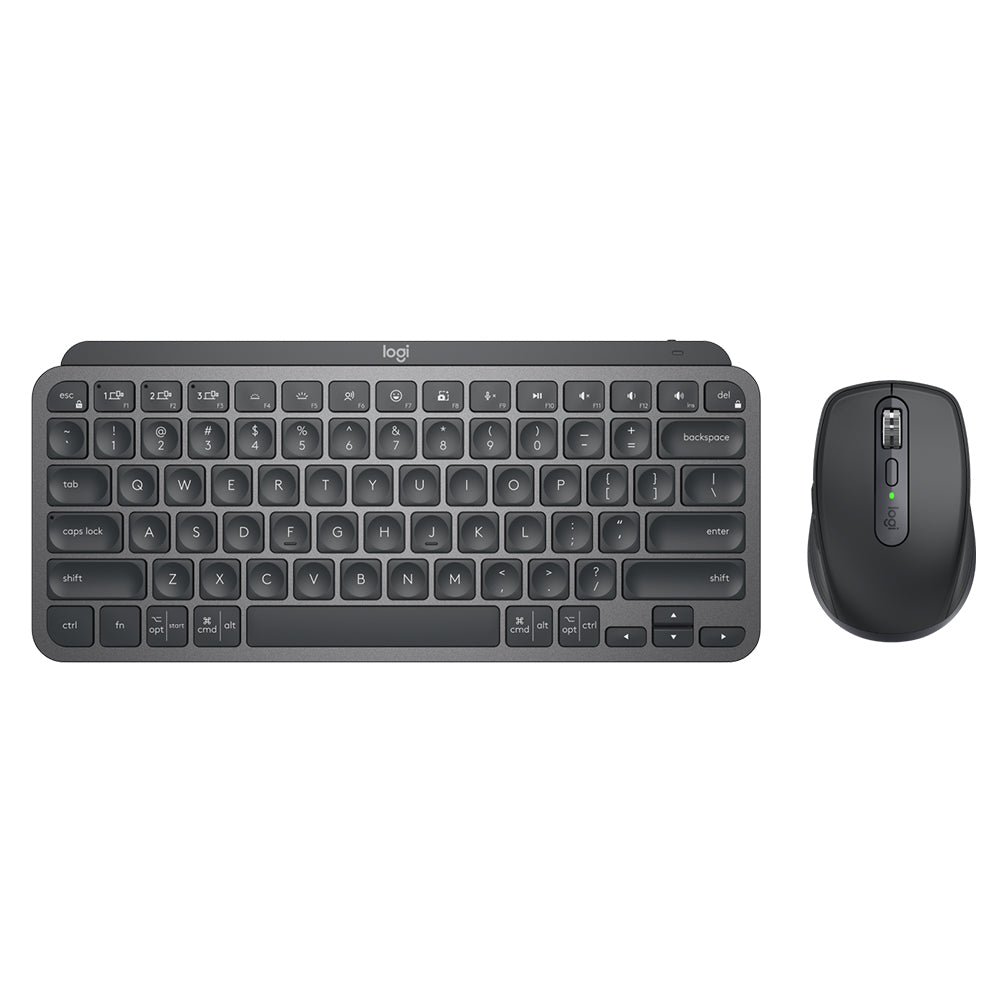 Logitech MX Keys Mini Combo for Business 79 Key Low Profile Wireless Keyboard & Anywhere 3 Optical Mouse with 4000 DPI Darkfield Sensor, USB Receiver Dongle & Bluetooth for PC Laptop Desktop Computer Windows macOS Linux Chrome OS Android