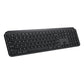 Logitech MX Master Keys For Business 108 Key Full Size Wireless Keyboard w/ Auto Adjusting Backlighting, USB Receiver Dongle & Bluetooth Connectivity for PC & Laptop, Desktop Computer, Windows, macOS, Linux, Chrome OS,  Android - Graphite