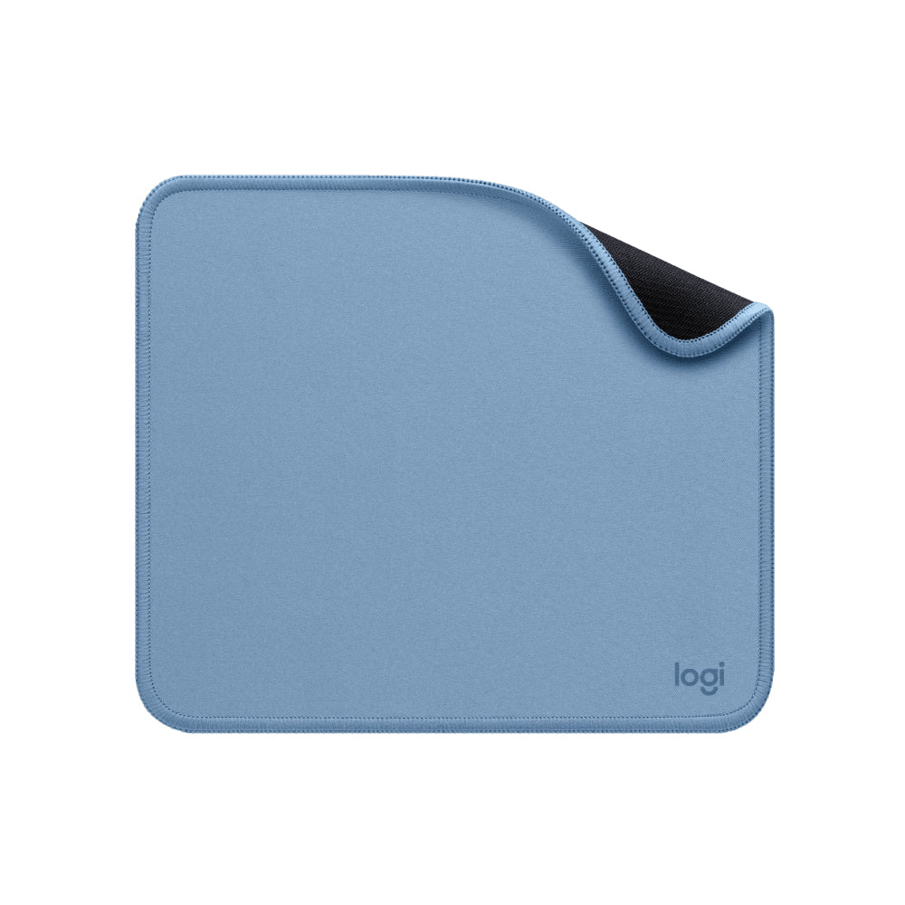 Logitech Anti-Slip Rubber Base Mouse Pad Studio Series Spill-Resistant Strong and Portable Design (Dark Rose, Blue Gray, Graphite)