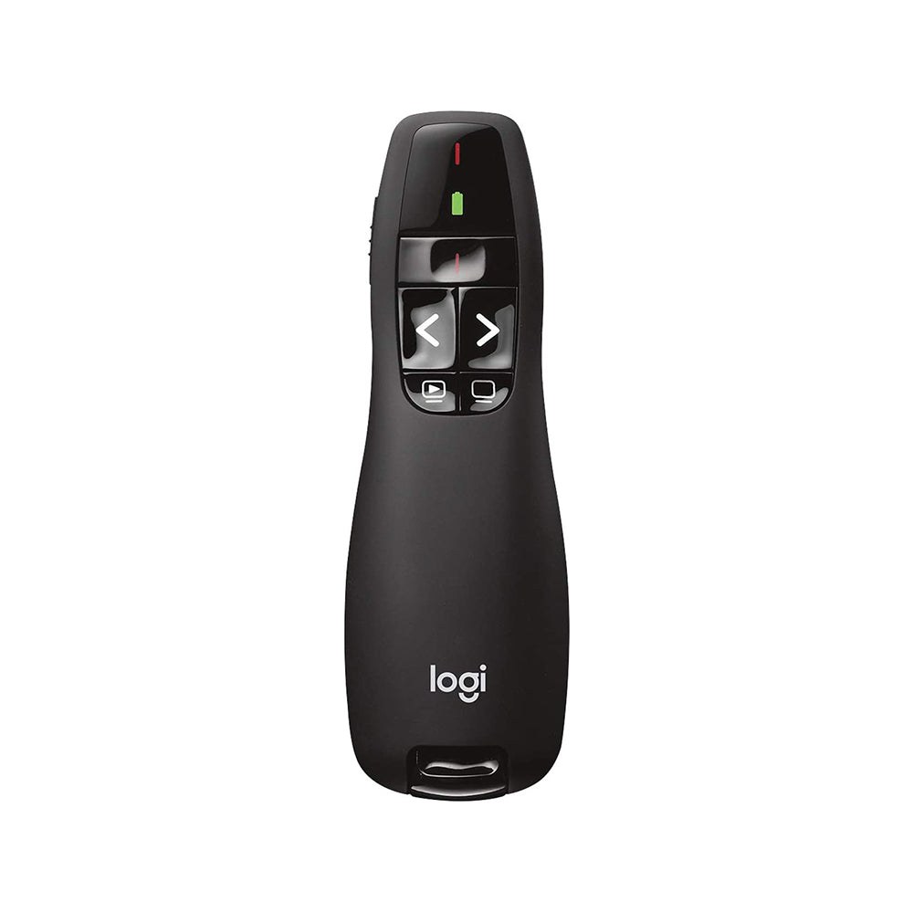 Logitech R400 Wireless Presentation Remote Clicker with Red Laser Pointer