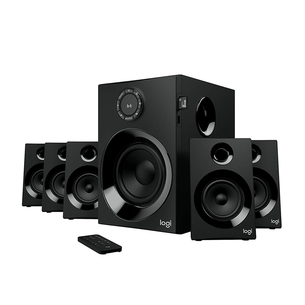 Logitech Z607 5.1 Surround Sound Speaker System Bluetooth with 25W RMS Subwoofer and FM Radio
