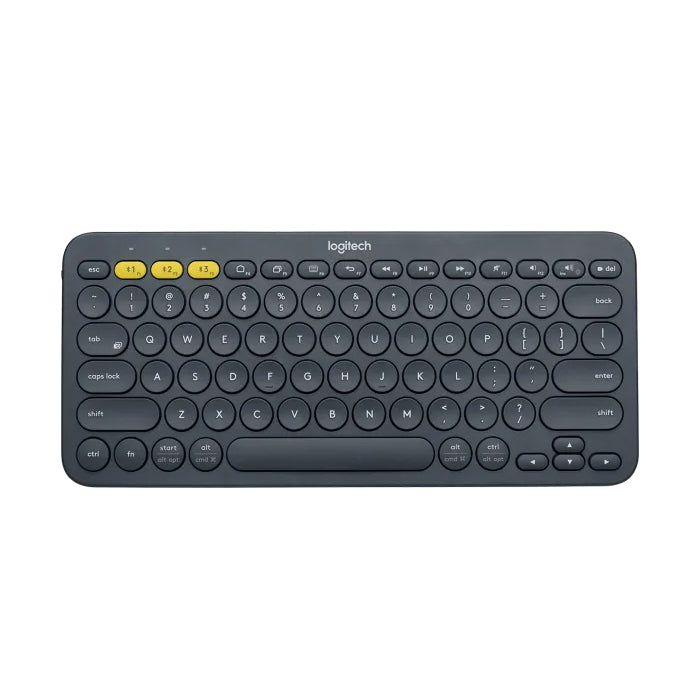 Logitech K380 Multi-Device Bluetooth 3.0 Keyboard Silent Low-Profile TKL Keys, for Windows, Mac OS, Chrome OS, Android, iOS, iPad, iPhone, Apple TV, w/ FLOW Cross-Computer Control and Easy-Switch up to 3 Devices | Black Blue Pink Red White Pal