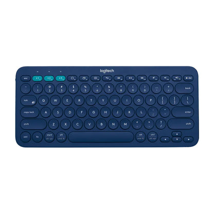 Logitech K380 Multi-Device Bluetooth 3.0 Keyboard Silent Low-Profile TKL Keys, for Windows, Mac OS, Chrome OS, Android, iOS, iPad, iPhone, Apple TV, w/ FLOW Cross-Computer Control and Easy-Switch up to 3 Devices | Black Blue Pink Red White Pal