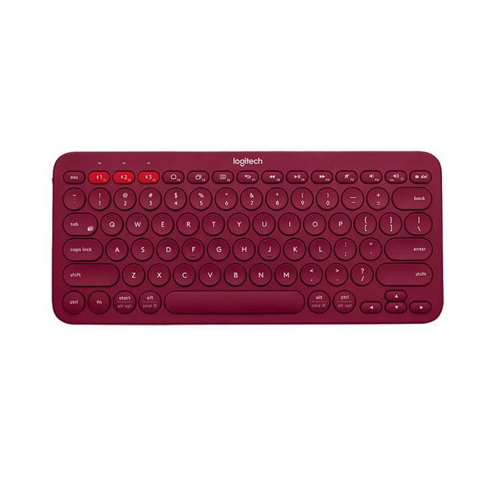 Logitech K380 Multi-Device Bluetooth 3.0 Keyboard Silent Low-Profile TKL Keys, for Windows, Mac OS, Chrome OS, Android, iOS, iPad, iPhone, Apple TV, w/ FLOW Cross-Computer Control and Easy-Switch up to 3 Devices | Black Blue Pink Red White Pal