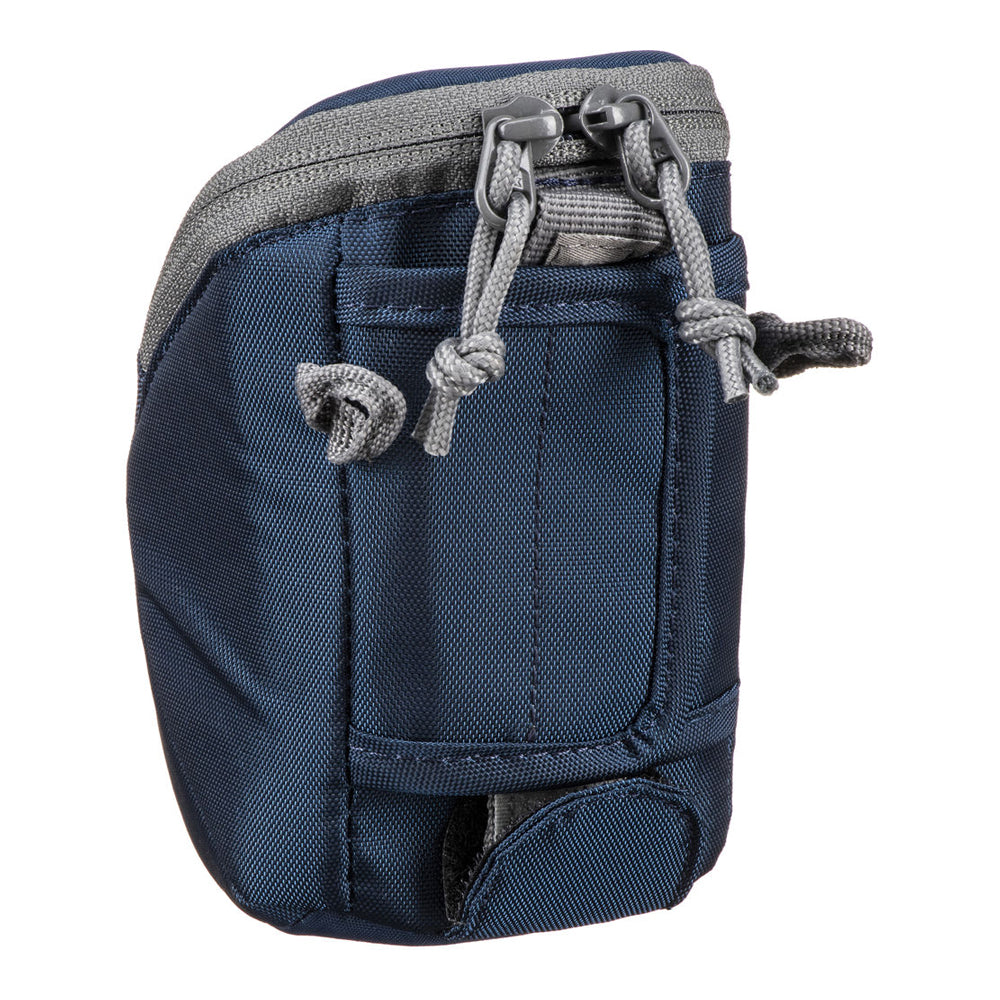 Lowepro DashPoint 20 Camera Pouch Sling and Belt Bag with Shoulder Strap, Velcro Belt Fastener, EVA Padding and Memory Card Pocket for Mirrorless and Action Cameras (Galaxy Blue)