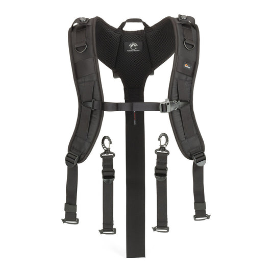 Lowepro S&F Street and Field System Technical Harness with SlipLock Attachment Loops, Sternum Strap with Built-In Safety Whistle for Photographers Photojournalists