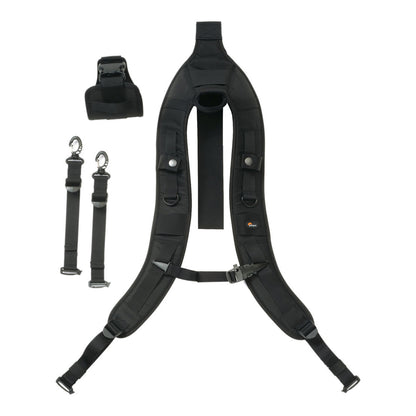 Lowepro S&F Street and Field System Technical Harness with SlipLock Attachment Loops, Sternum Strap with Built-In Safety Whistle for Photographers Photojournalists