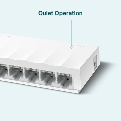TP-Link LS1008 8-Port 10/100Mbps Desktop Switch Fanless Fast Ethernet RJ45 Network Switch Hub (Plug & Play) with Auto-Negotiation and Auto-MDI/MDIX Support TP LINK TPLINK