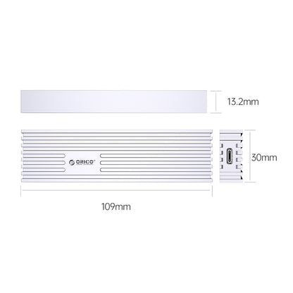 [CLEARANCE] ORICO M231C3 SATA to USB 3.2 Gen2 M.2 SSD Enclosure with Built-in Aluminum Alloy Heatsink, 2-in-1 USB-C to C/A Data Cable, 6Gbps Fast Data Transmission Rate, 4TB Max. Supported Capacity for Windows, macOS, Linux, Android