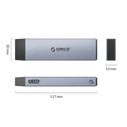 [CLEARANCE] ORICO M2PJL-C3 NVMe/SATA to USB 3.2 Gen.2 M.2 SSD Enclosure with Type C Input, 10Gbps Fast Transmission Rate, Tool-free Adapter, 4TB Supported Capacity for Windows 8/10, macOS, Linux, Solid State Drive