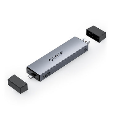 [CLEARANCE] ORICO M2PJL-C3 NVMe/SATA to USB 3.2 Gen.2 M.2 SSD Enclosure with Type C Input, 10Gbps Fast Transmission Rate, Tool-free Adapter, 4TB Supported Capacity for Windows 8/10, macOS, Linux, Solid State Drive
