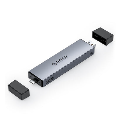 [CLEARANCE] ORICO M2PJL-C3 NVMe/SATA to USB 3.2 Gen.2 M.2 SSD Enclosure with Type C Input, 10Gbps Fast Transmission Rate, Tool-free Adapter, 4TB Supported Capacity for Windows 8/10, macOS, Linux, Solid State Drive