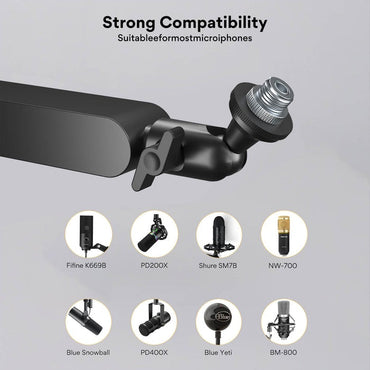 Maono BA92 Microphone Suspension Boom Arm Stand Aluminium Alloy 360 Degree Joint for Podcast, Vocal Studio Recording