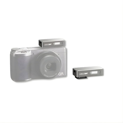 MEDALIGHT F20 Mini Camera Flash w/ GN5 Output, Hot Shoe Mount, 120mAh Battery, USB-C Rechargeable