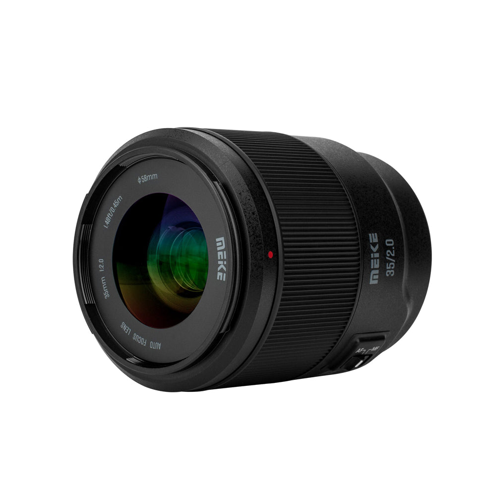 Meike 35mm f/2.0 Sony E-Mount (FE) Autofocus Prime Lens with Full-Frame 35mm Format & 58mm Filter Size for A7 II/ III/ IV, A7R II/ III/ IV / V, A7S II/ III, A9/ A9 II,  A7C/ A7C II, A1, FX6, A7CR Mirrorless Cameras