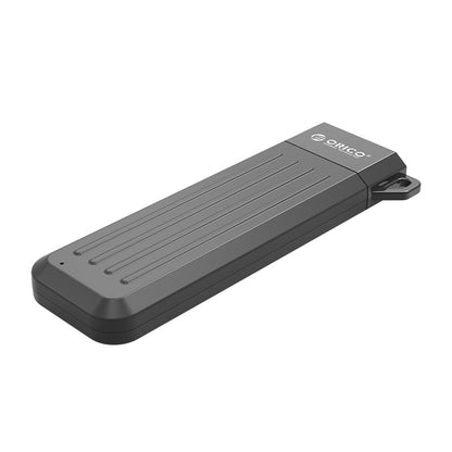 [CLEARANCE] ORICO MM2C3 NGFF to USB 3.2 Gen1 M.2 NGFF SSD Enclosure Tool-Free with USB-A to USB-C Data Cable, 6Gbps Fast Data Transmission Rate, 4TB Max. Supported Capacity, Thermal Fin Fast Cooling for Windows, macOS, Linux (Gray)