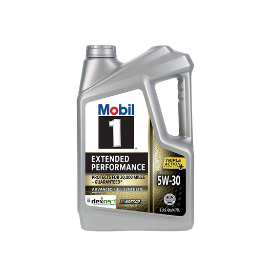 Mobil 1 5W30 Extended Performance Full Synthetic Motor Oil for Engines 20000 Miles with Triple Action Formula (5 Quart/4.73 Liters)