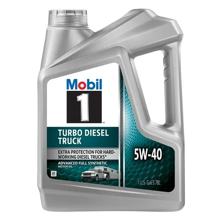 Mobil 1 98JE04 5W-40 Turbo Diesel Truck Fully Synthetic Motor Oil - 1 Gallon or 4 Quarts
