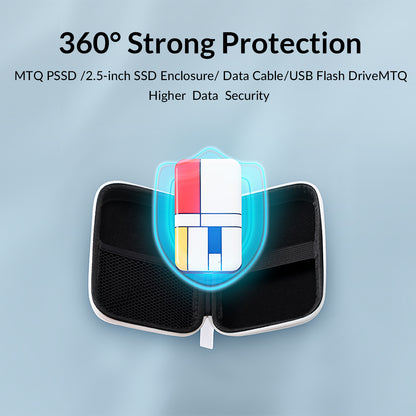 [CLEARANCE] ORICO PSSD Portable Solid State Drive Protective Case Pouch with Shockproof and Water Resistant Protection | MTQ-SP25