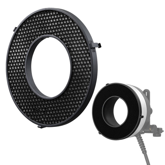 Godox Honeycomb Grid for R1200 Ring Flash Head to AD1200 Pro Battery Powered Flash System with 20° Narrow / 30° Wide / 40° Narrow Beam Spread Angle for Selective Lighting - Photography Light Modifiers and Accessories
