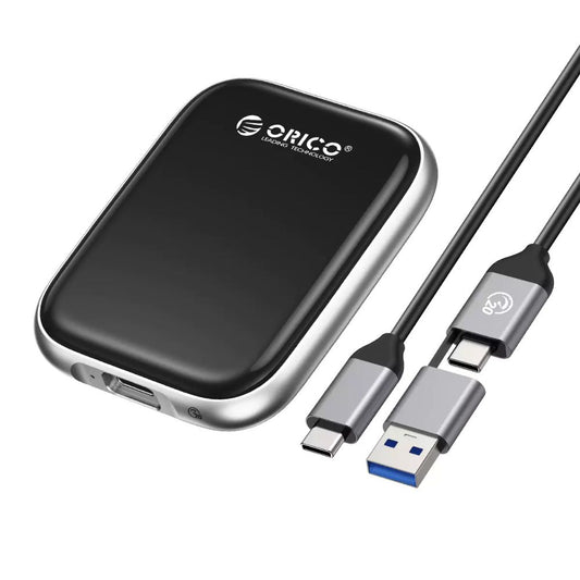 ORICO A20 2TB 20GBPS High-Speed Portable External SSD Data Storage & Back-Up Solution Drive with USB 3.2 Gen2x2 Type C Port Interface & 2-in-1 USB C to USB C/A Data Cable for Desktop Computers & Laptops (Windows, macOS & Linux)