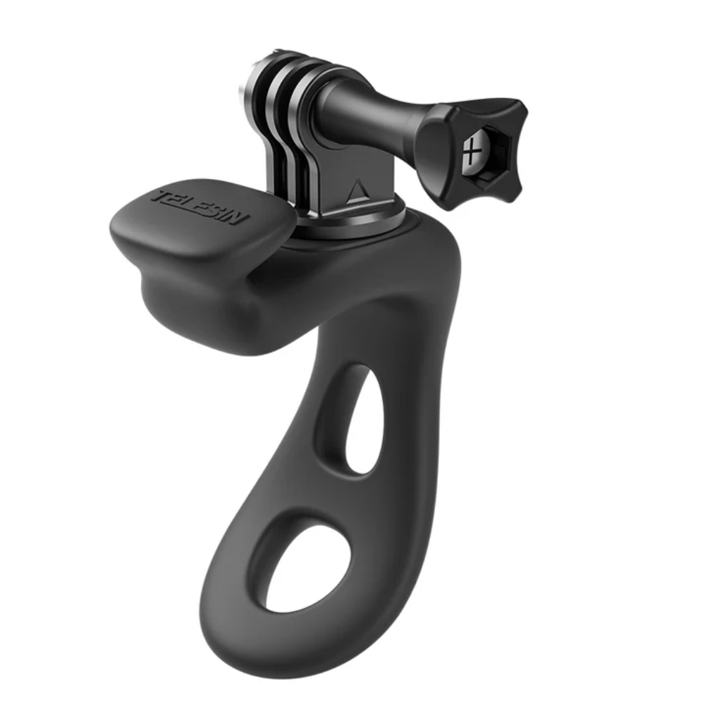 TELESIN Handlebar Elastic Silicone Mount for Bike Motorcycle 360 Degree Rotation, QR Quick Release Design for GoPro Insta360 DJI Action Cameras