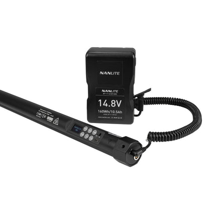 [CLEARANCE] NANLITE PavoTube II 30X (4') RGB LED Pixel Tube Light 36W CRI 97 / TLCI 98 2700-12000K CCT (Built-In Battery) with 96-Minute Runtime at Peak Brightness, Onboard, Wireless, DMX & App Control Mode - Photo Video Film Studio Light