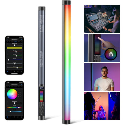 [CLEARANCE] Neewer TL60 20W RGBCW Multifunctional Flowing Light Stick Tube with 2500K-10000K, 7 Pixel and 18 Special Effects, Rechargeable Battery 3000mAh