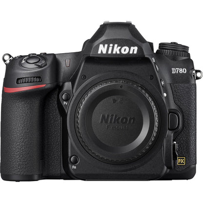 Nikon D780 DSLR Camera with 24.5 Megapixel FX Full Frame Format Sensor, 4K 30 FPS Video Recording, and Eye Detection Automatic Focus - Body Only