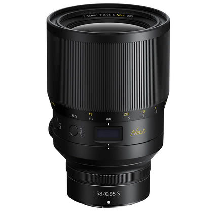 Nikon NIKKOR Z Series 58mm f/0.95 Noct MF S FX Full Frame Standard Prime Lens for Z-Mount Mirrorless Camera