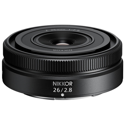 Nikon NIKKOR Z Series 26mm f/2.8 Pancake AF FX Full Frame Wide Angle Prime Lens for Z-Mount Mirrorless Camera | JMA108DA