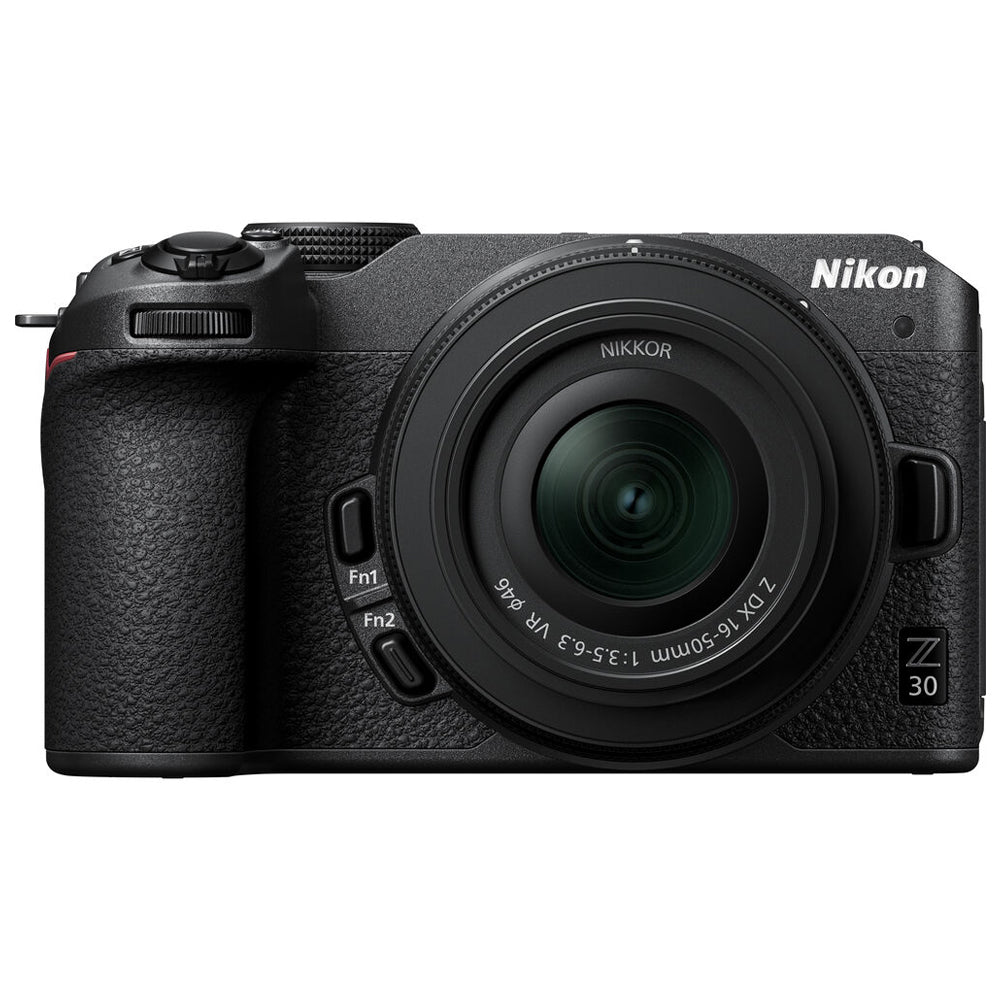 Nikon Z Series Z30 Mirrorless Vlogging Camera with 20.9 Megapixel DX APS-C Format Sensor, 4K 30fps Video Recording and Streaming, and Eye and Face Detection Hybrid Autofocus - Kits Available