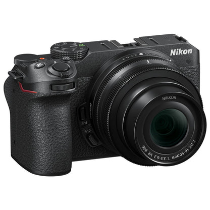 Nikon Z Series Z30 Mirrorless Vlogging Camera with 20.9 Megapixel DX APS-C Format Sensor, 4K 30fps Video Recording and Streaming, and Eye and Face Detection Hybrid Autofocus - Kits Available
