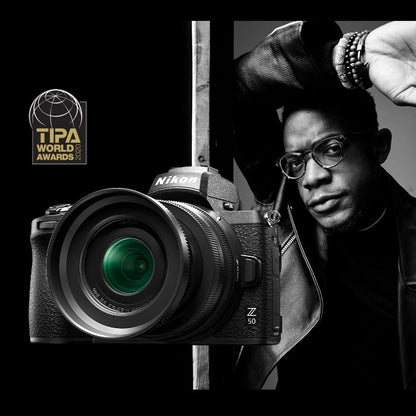 Nikon Z Series Z50 Mirrorless Camera with 20.9 Megapixel DX APS-C Format Sensor, 4K 30fps Video Recording, and Automatic Eye Detection Focus - Body Only